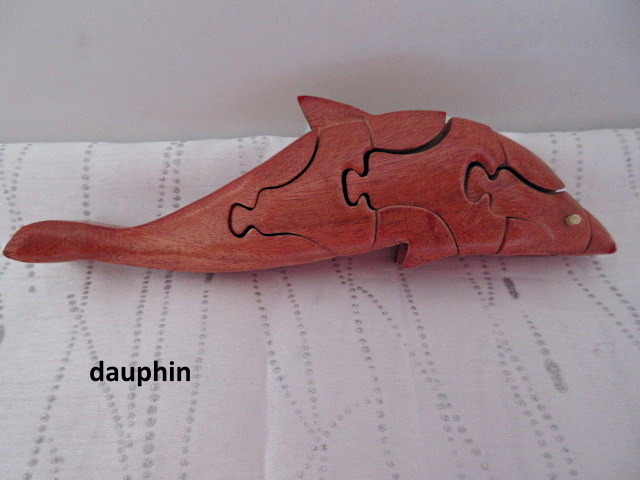 Puzzle en bois - dauphin